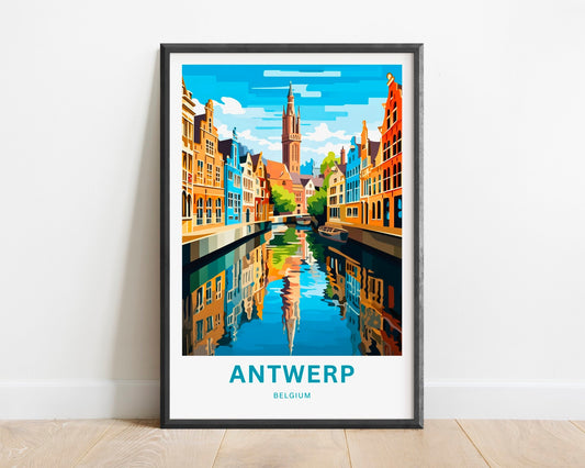 Antwerp Travel Poster