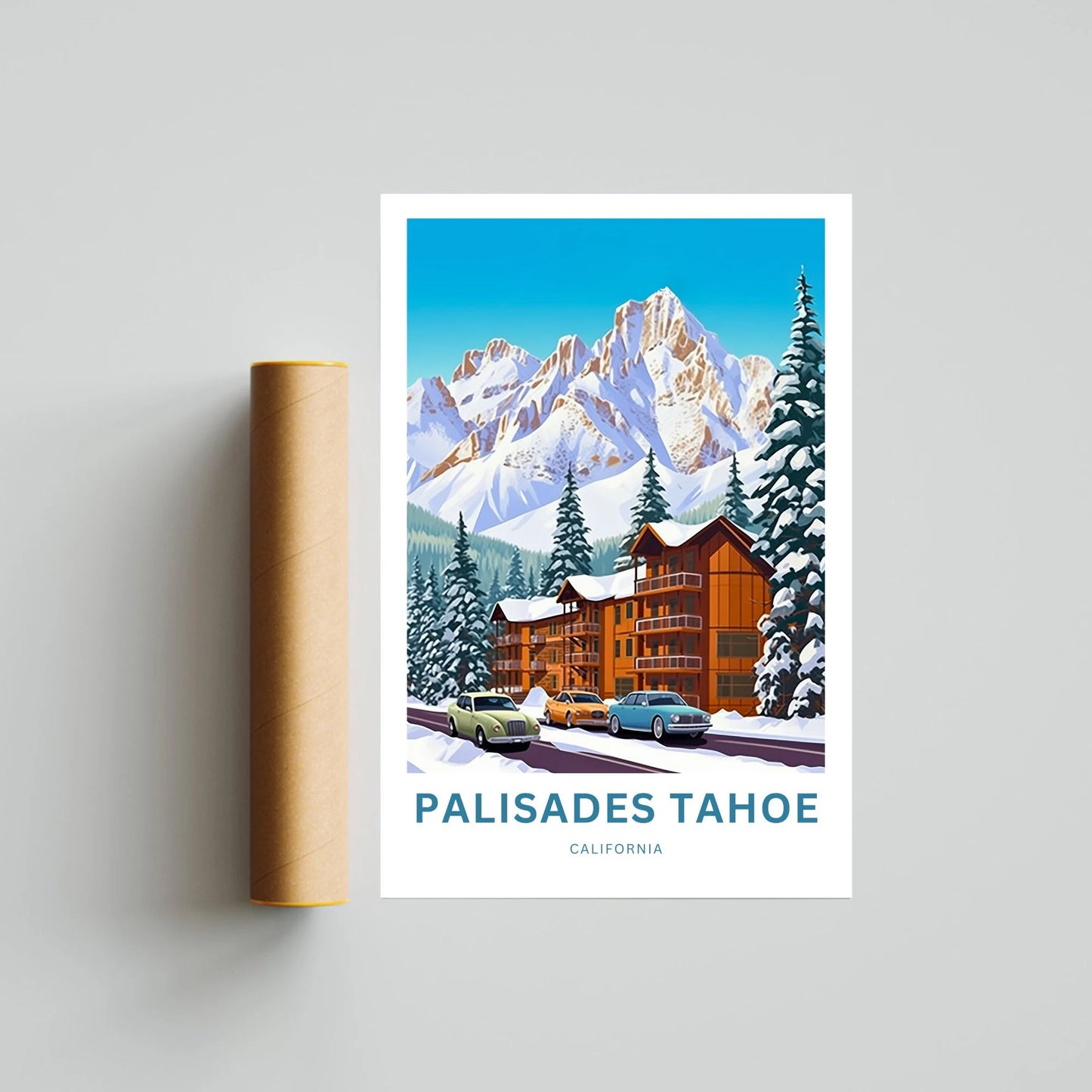 Palisades Tahoe Travel Poster