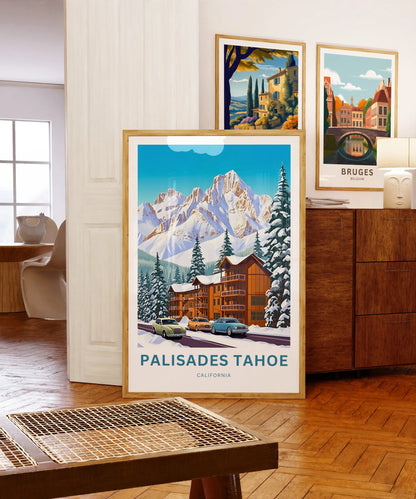 Palisades Tahoe Travel Poster