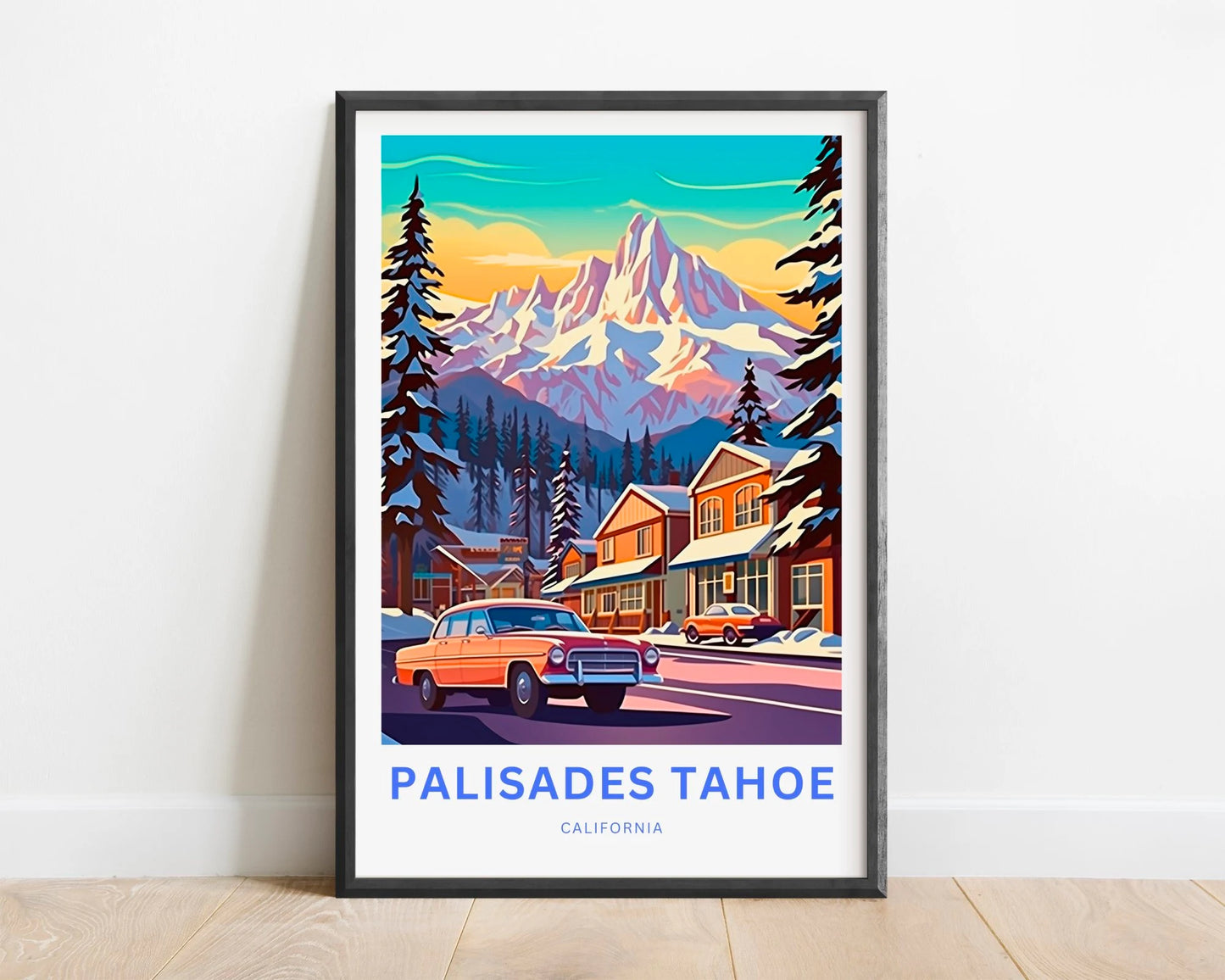 Palisades Tahoe Travel Poster