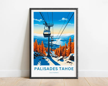 Palisades Tahoe Travel Poster