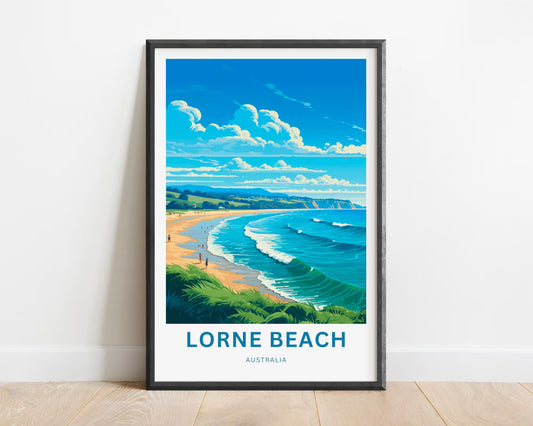 Lorne Beach Travel Poster