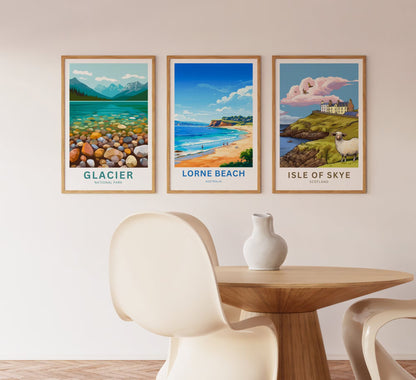 Lorne Beach Travel Poster