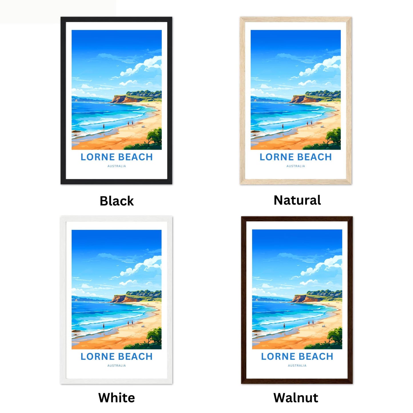 Lorne Beach Travel Poster