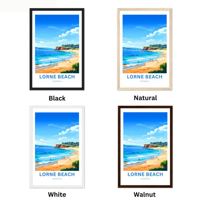 Lorne Beach Travel Poster