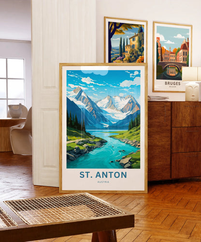 St. Anton am Arlberg Travel Poster