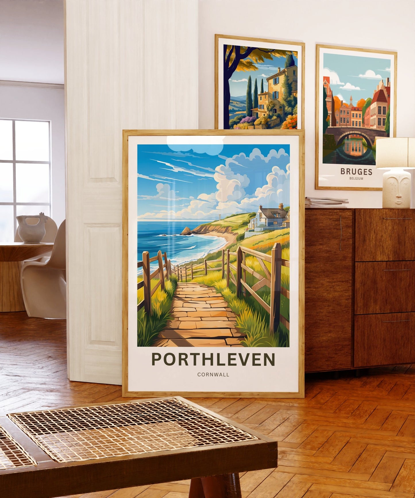 Porthleven Travel Poster