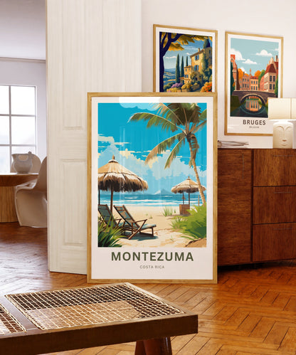 Montezuma Beach Travel Poster