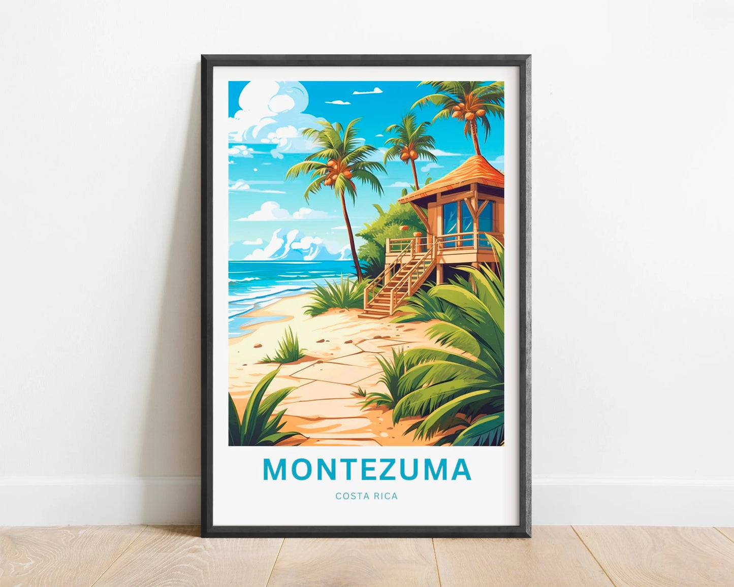 Montezuma Beach Travel Poster