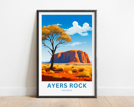 Ayers Rock Travel Poster