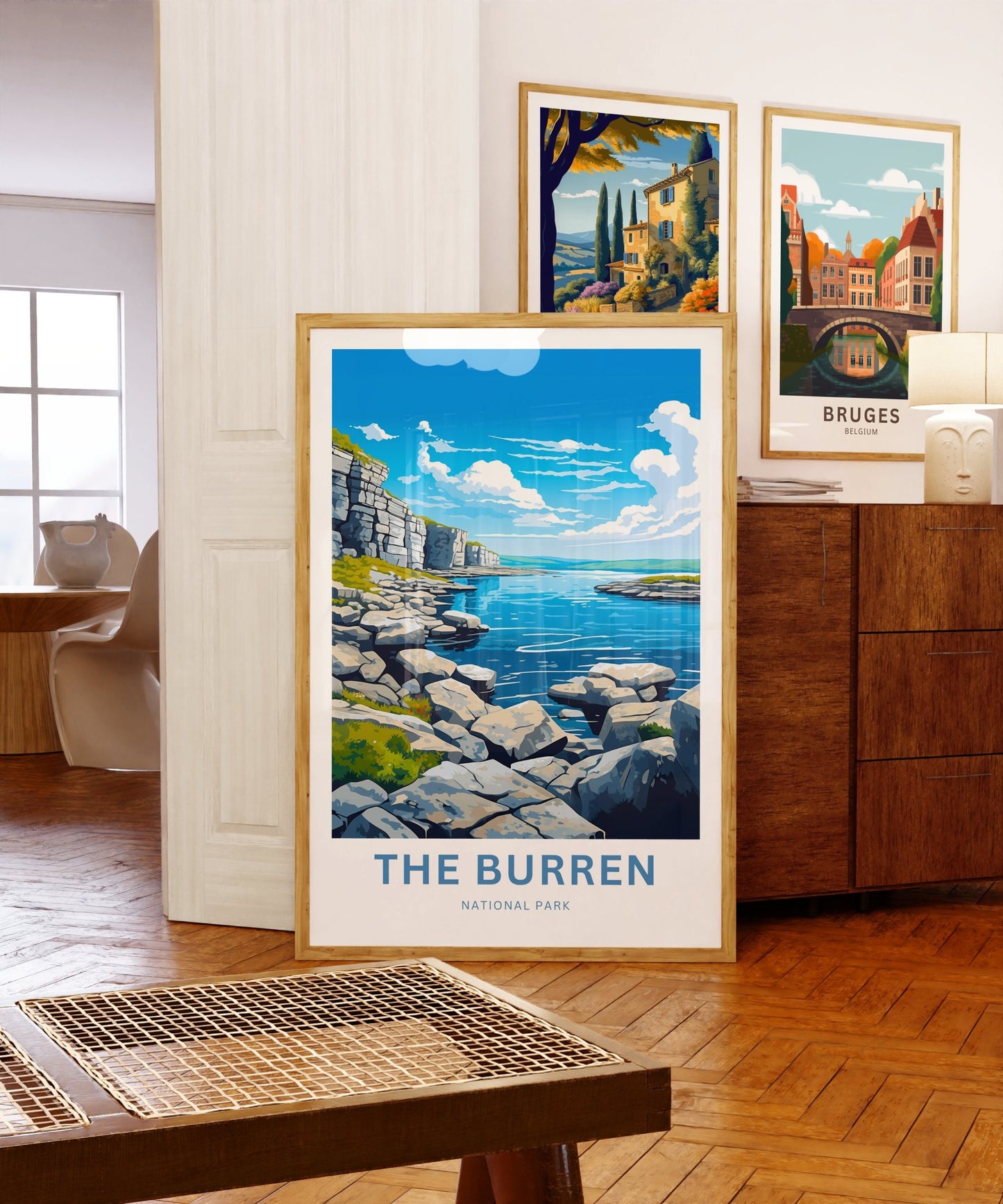 The Burren National Park Travel Print - Burren National Park poster, Ireland Wall Art, Framed present, Gift Ireland Present - TravelTreasureCo