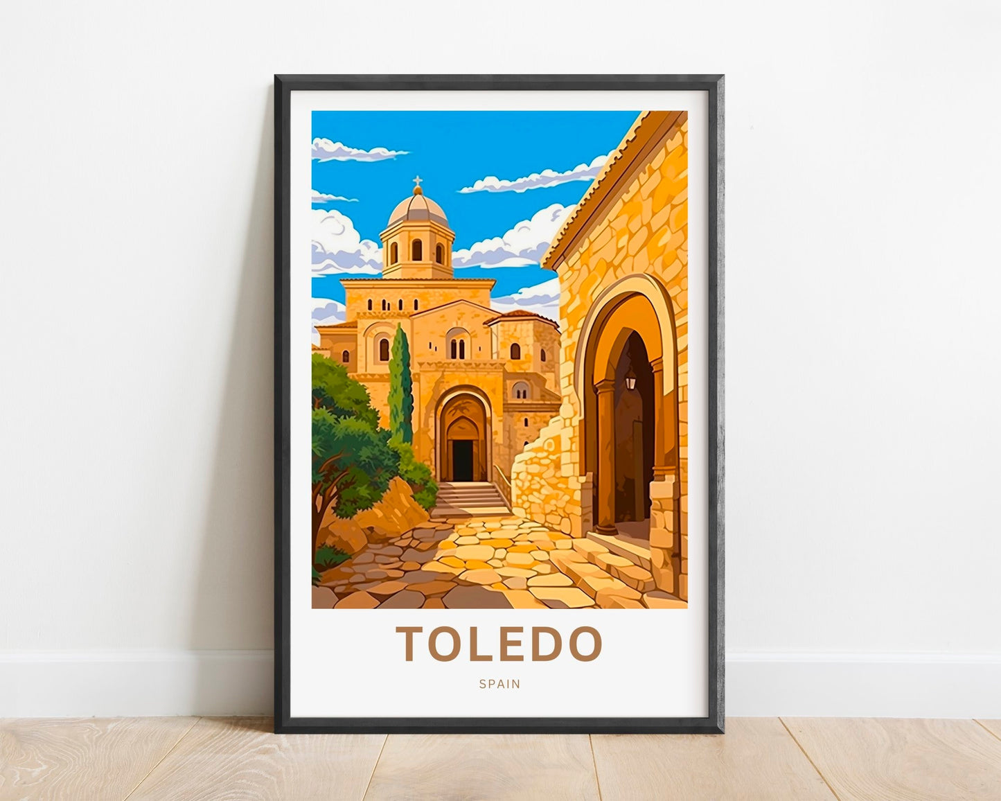 Toledo Travel Print - Toledo poster, Spain Wall Art, Wall Decor, Framed present, Gift Spain Present - TravelTreasureCo