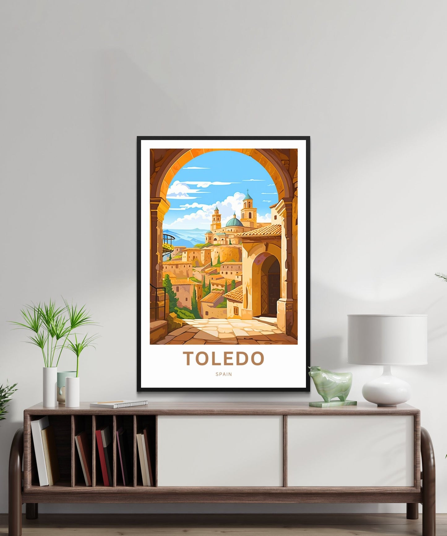 Toledo Travel Print - Toledo poster, Spain Wall Art, Wall Decor, Framed present, Gift Spain Present - TravelTreasureCo