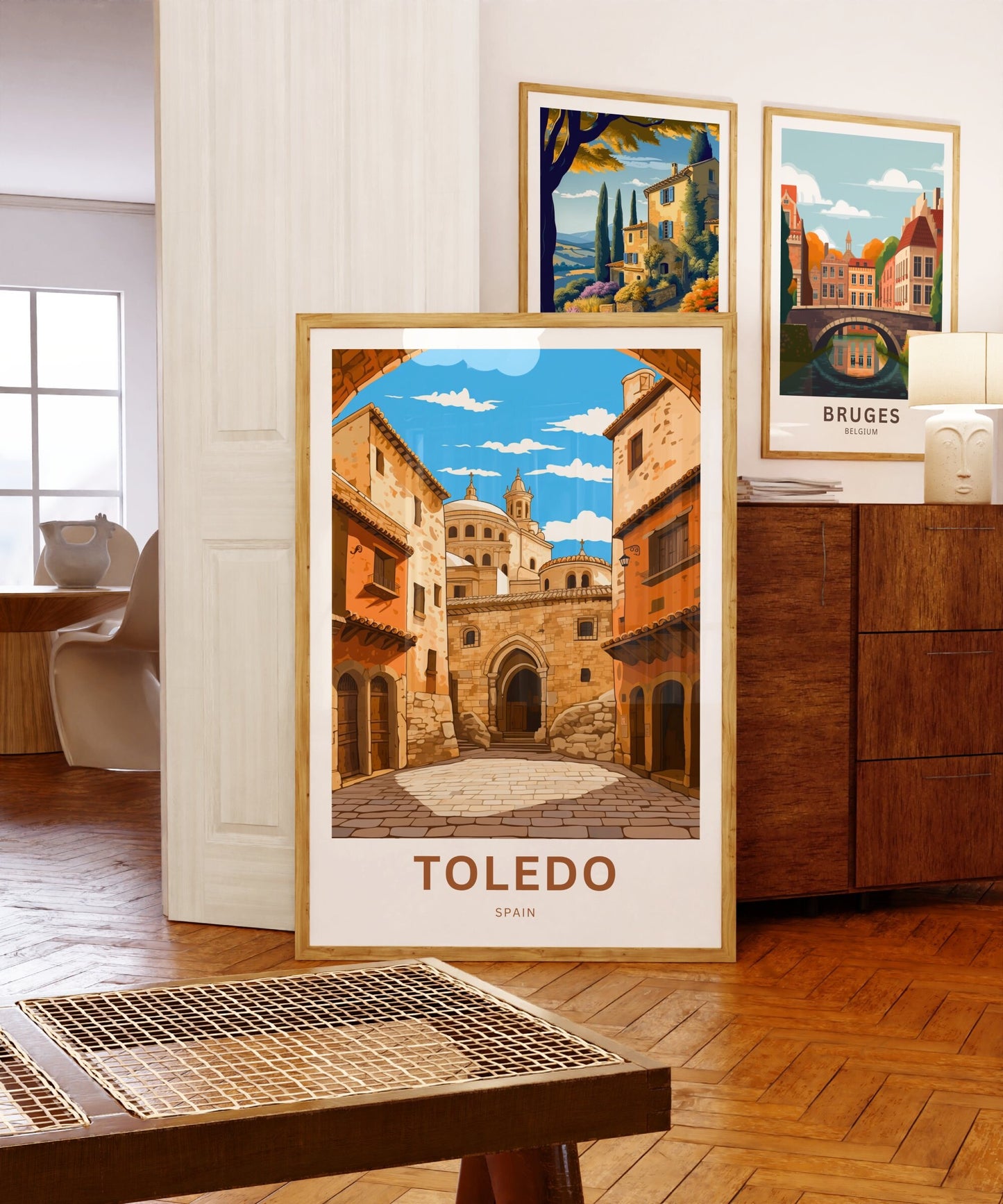 Toledo Travel Print - Toledo poster, Spain Wall Art, Wall Decor, Framed present, Gift Spain Present - TravelTreasureCo