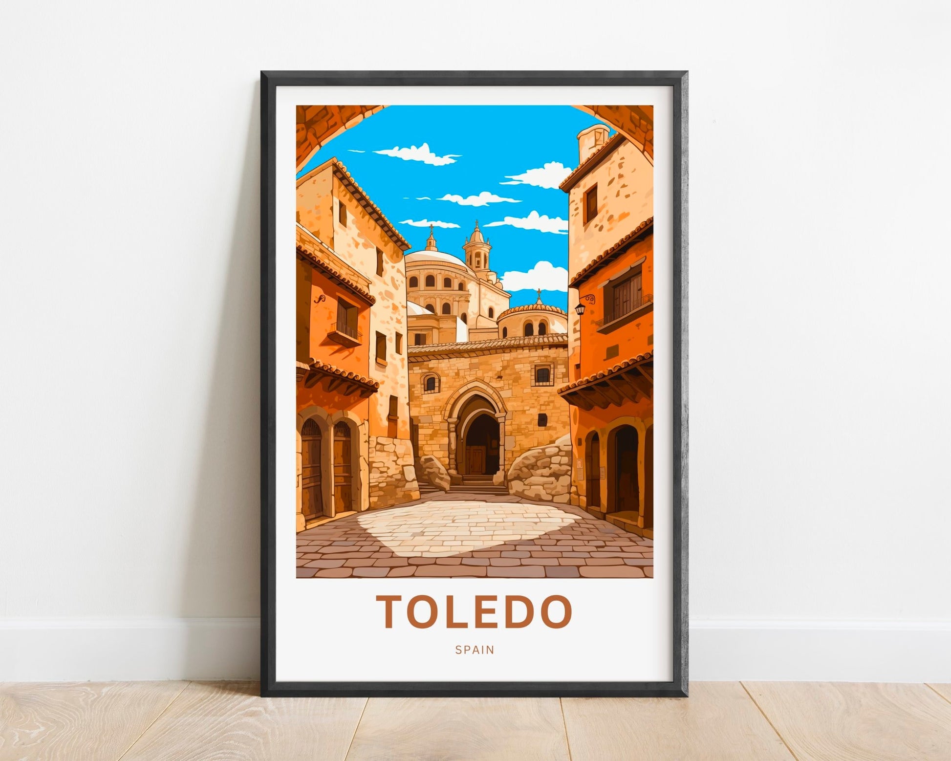 Toledo Travel Print - Toledo poster, Spain Wall Art, Wall Decor, Framed present, Gift Spain Present - TravelTreasureCo