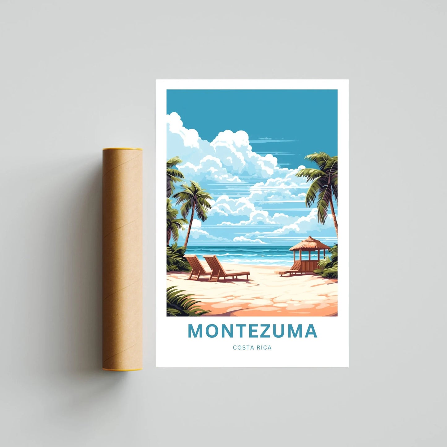 Montezuma Beach Travel Poster