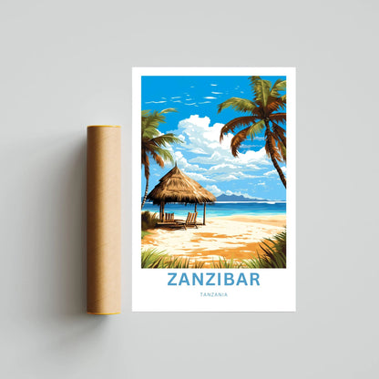 Zanzibar Travel Poster