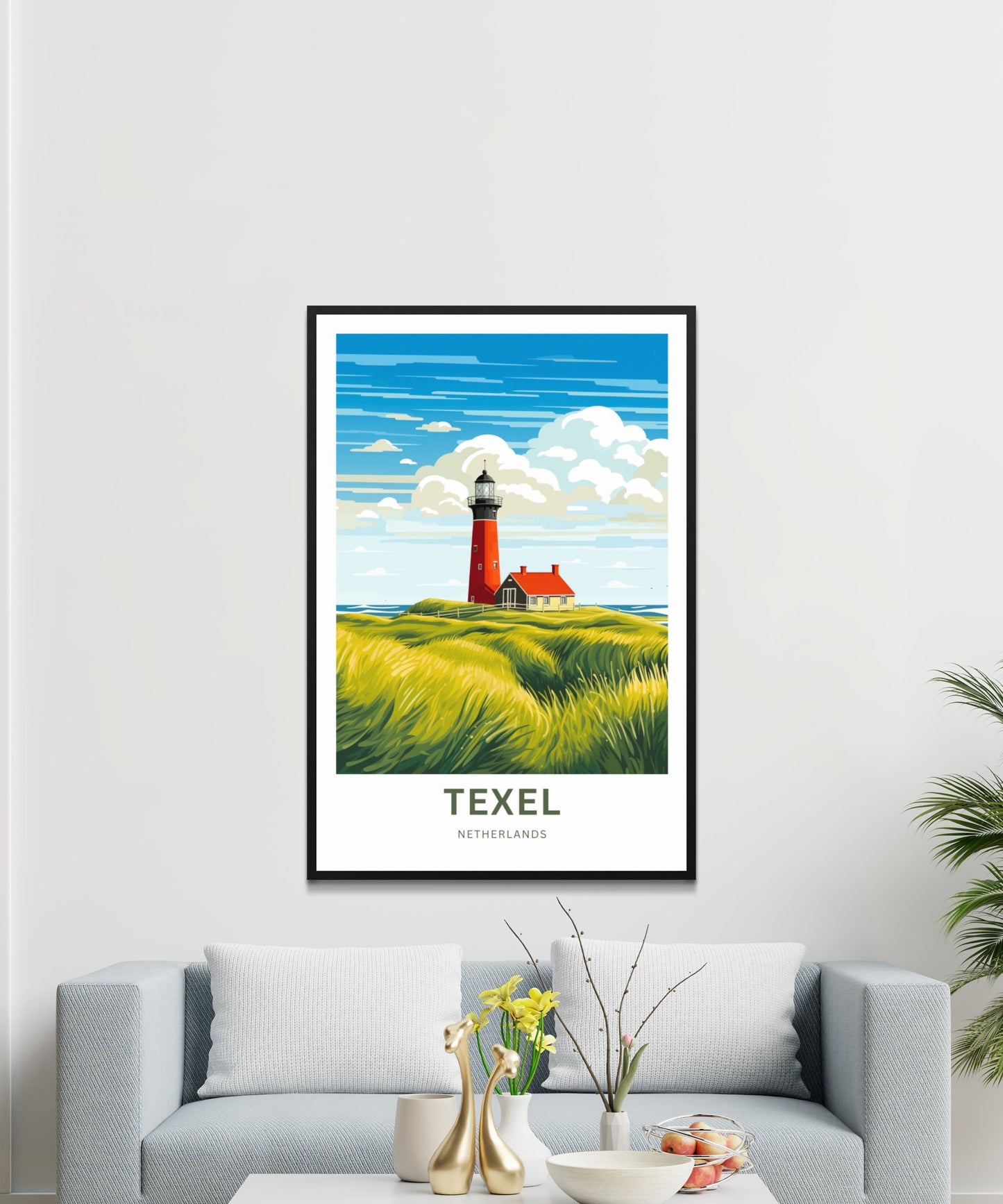 Texel Travel Print - Texel Travel poster, Netherlands Wall Art, Framed present, Gift Netherlands Present - TravelTreasureCo