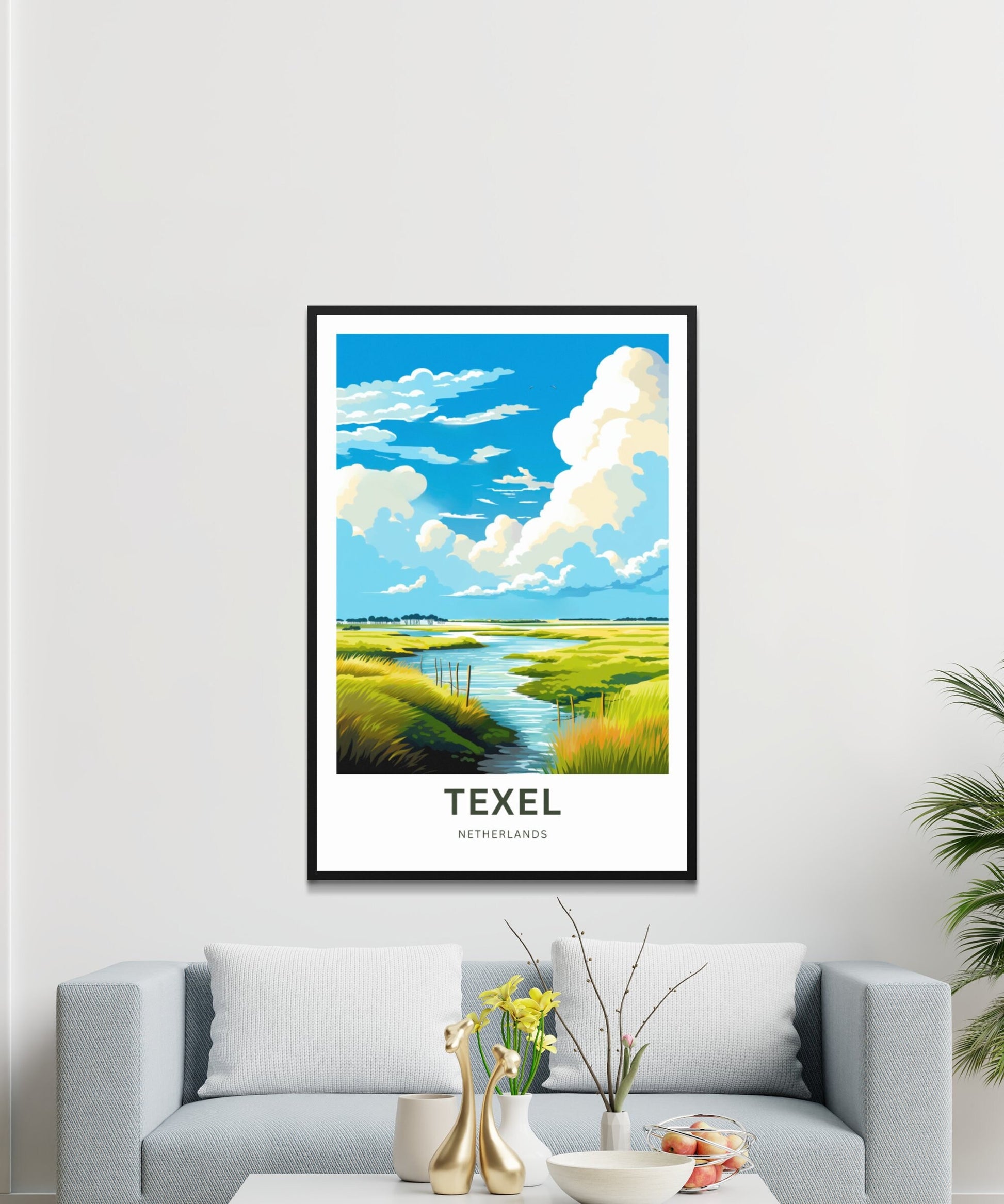 Texel Travel Print - Texel Travel poster, Netherlands Wall Art, Framed present, Gift Netherlands Present - TravelTreasureCo