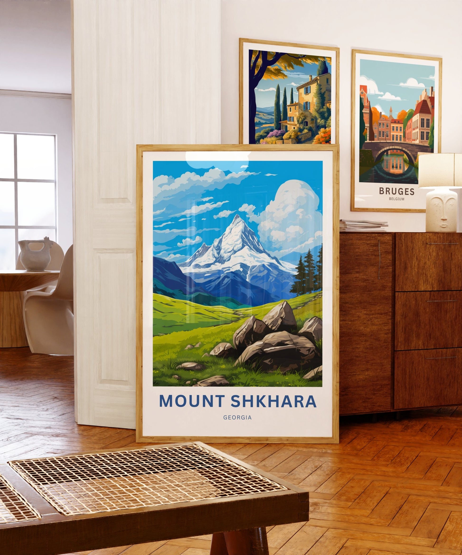 Mount Shkhara Travel Print - Mount Shkhara poster, Georgia, Russia Wall Art, Framed present, Gift Russia Present - TravelTreasureCo