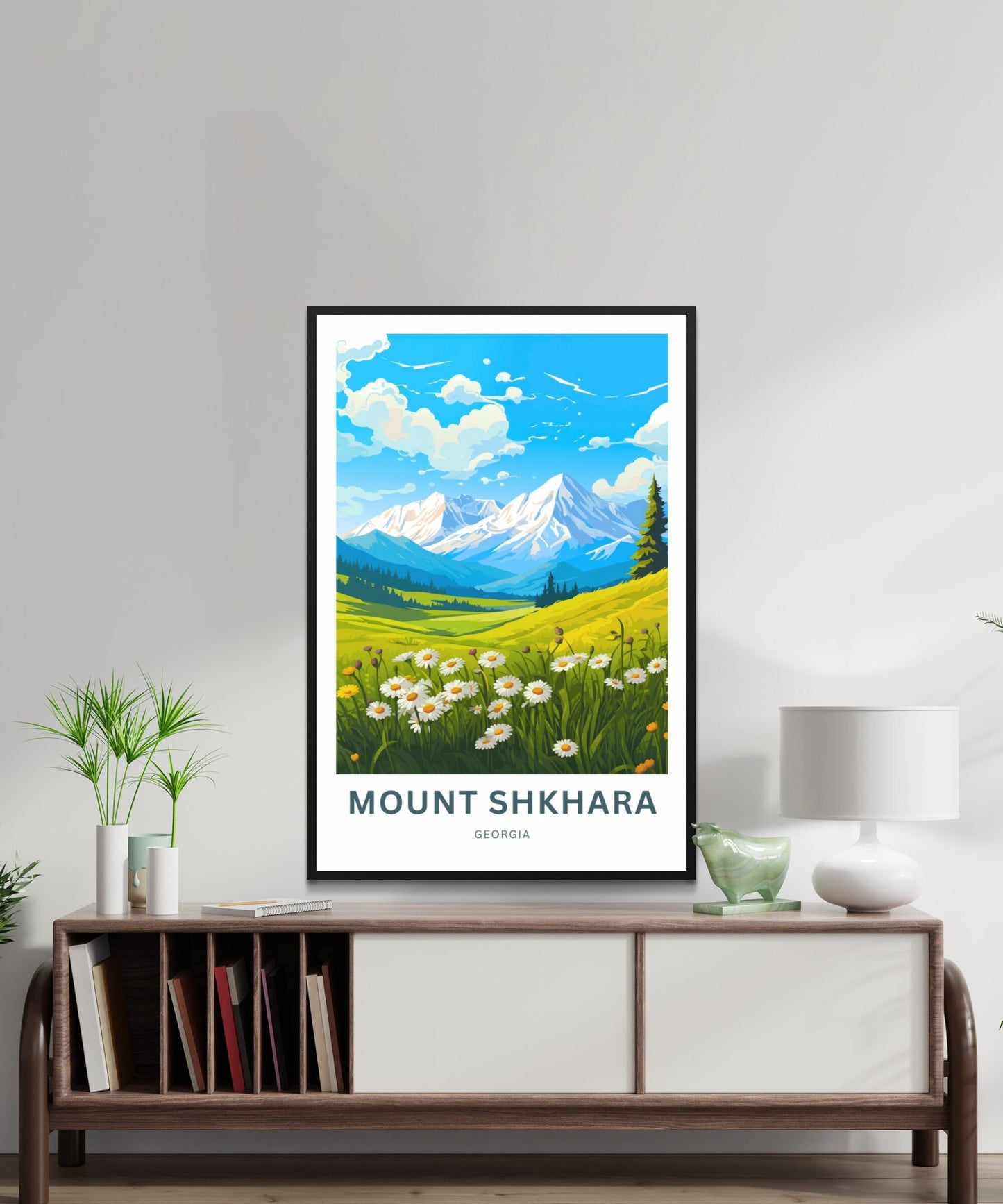 Mount Shkhara Travel Print - Mount Shkhara poster, Georgia, Russia Wall Art, Framed present, Gift Russia Present - TravelTreasureCo