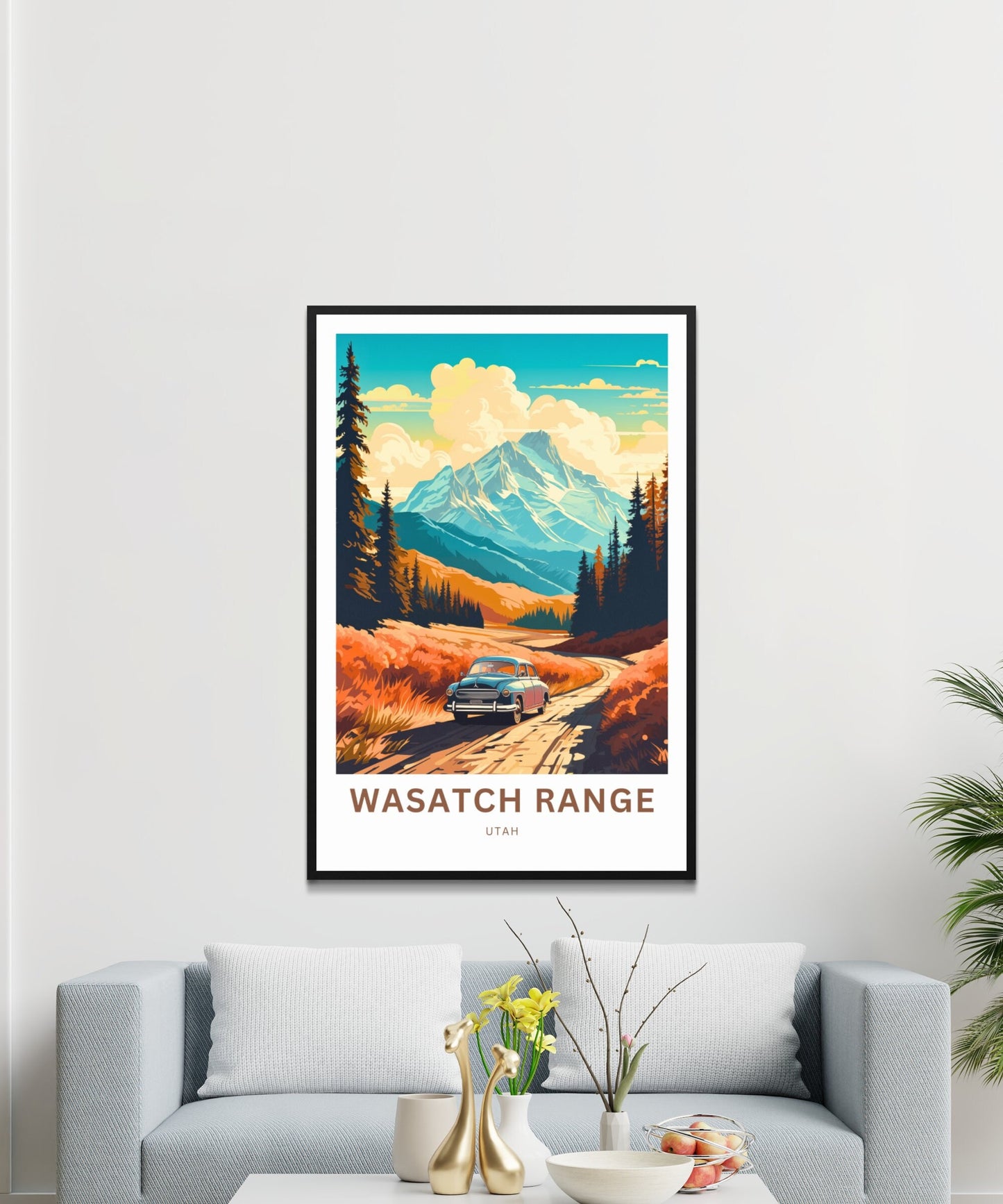 Wasatch Range Travel Poster