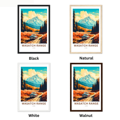 Wasatch Range Travel Poster