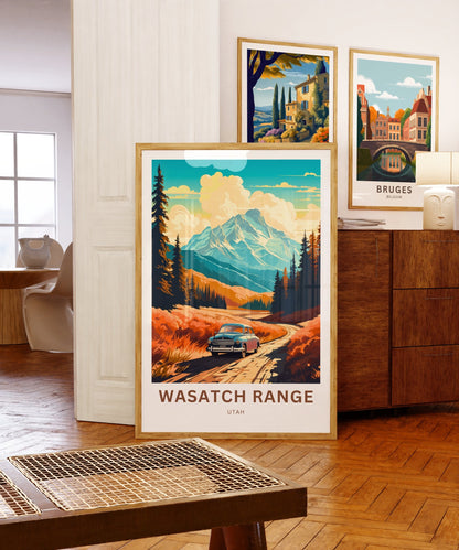 Wasatch Range Travel Poster