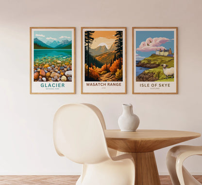 Wasatch Range Travel Poster