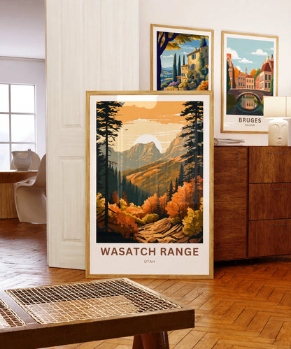 Wasatch Range Travel Poster