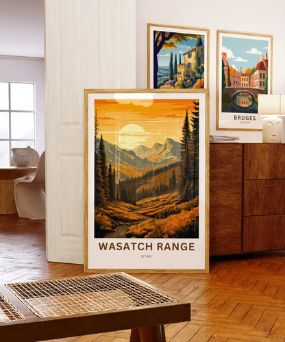 Wasatch Range Travel Poster