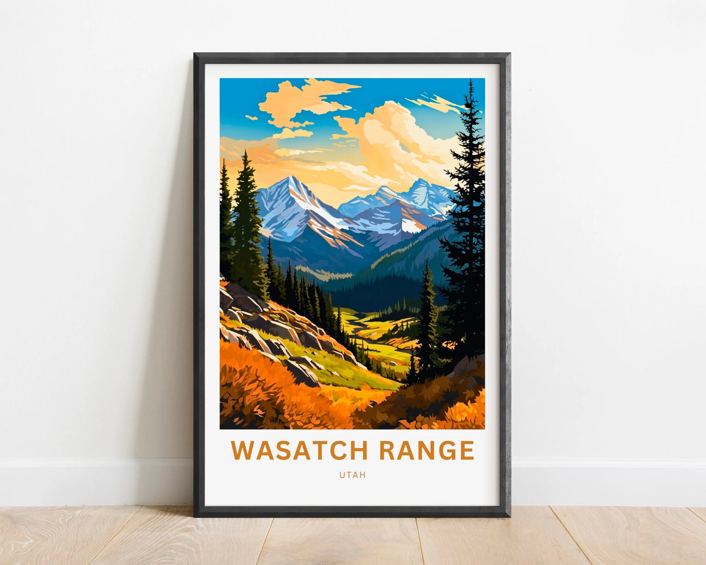 Wasatch Range Travel Poster