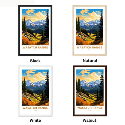 Wasatch Range Travel Poster