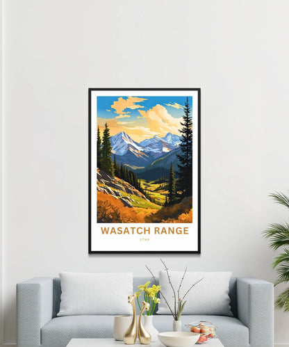 Wasatch Range Travel Poster