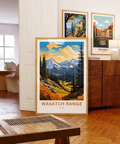 Wasatch Range Travel Poster