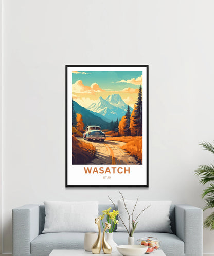 Wasatch Range Travel Poster