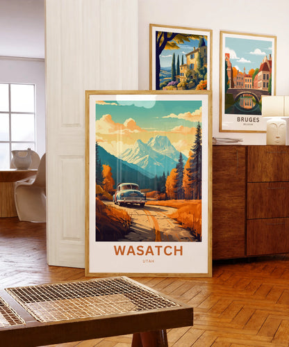 Wasatch Range Travel Poster