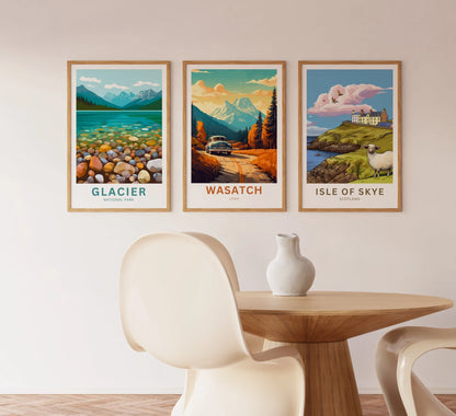 Wasatch Range Travel Poster