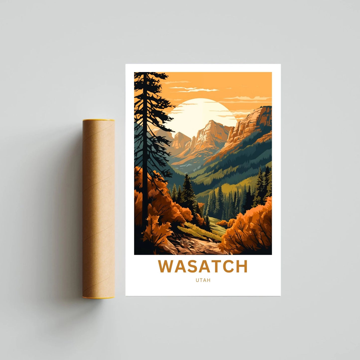 Wasatch Range Travel Poster