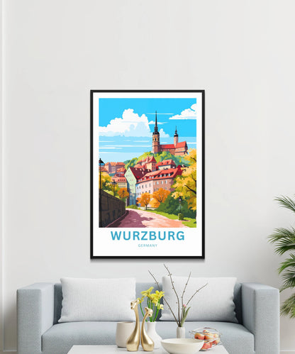 Würzburg Travel Poster