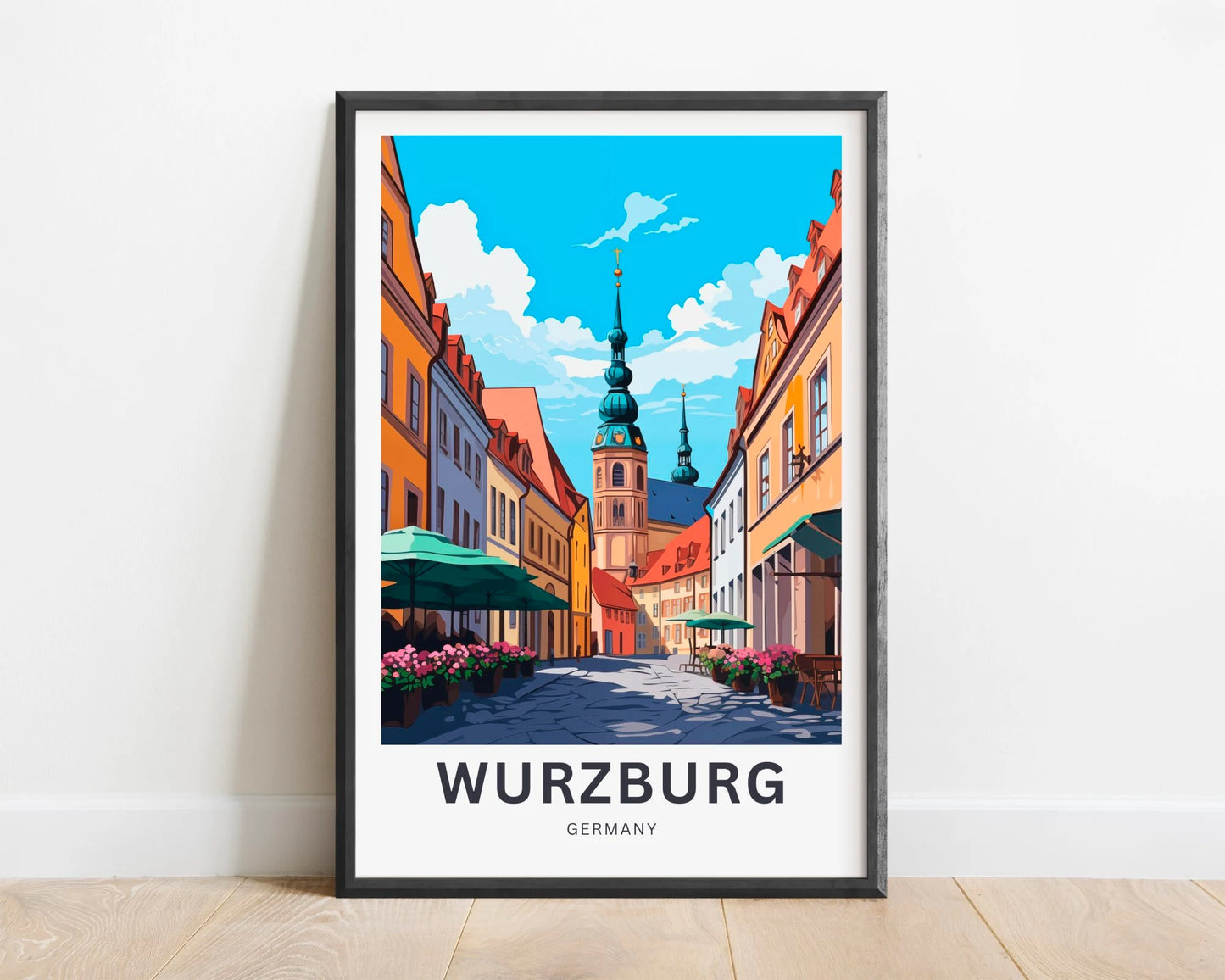 Würzburg Travel Poster