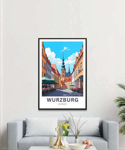 Würzburg Travel Poster