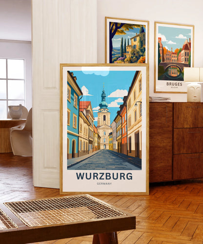 Würzburg Travel Poster