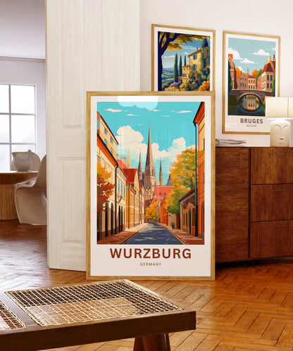 Würzburg Travel Poster