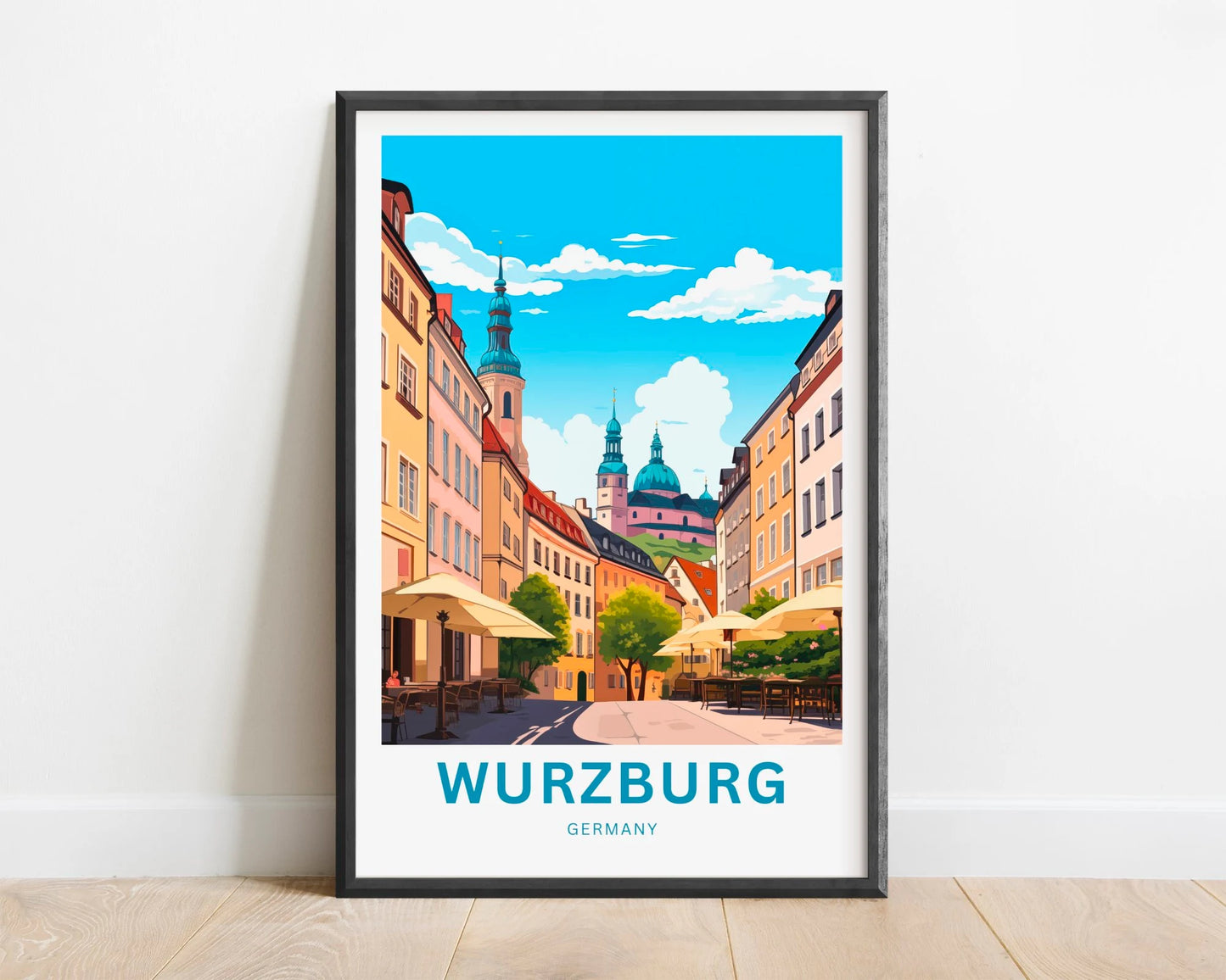 Würzburg Travel Poster