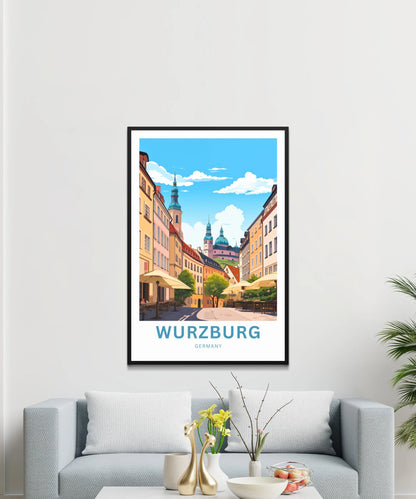 Würzburg Travel Poster