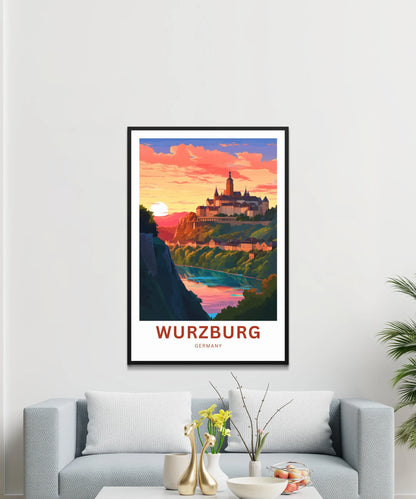 Würzburg Travel Poster