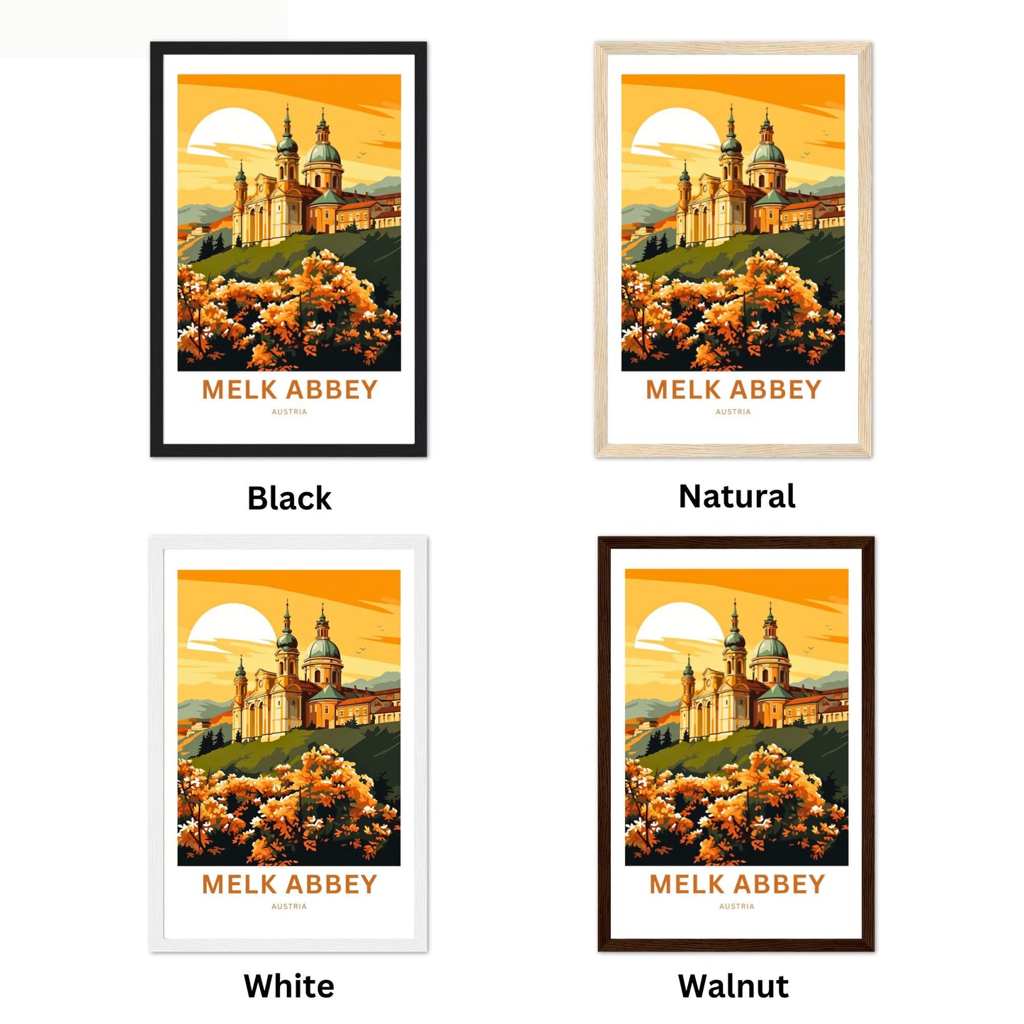 Milk Abbey Travel Poster