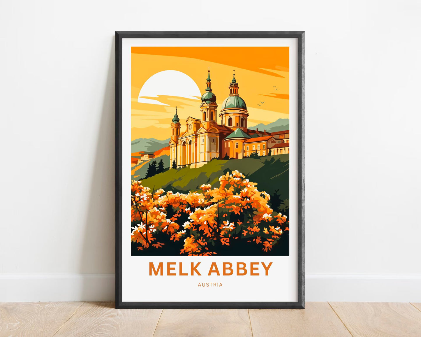 Milk Abbey Travel Poster