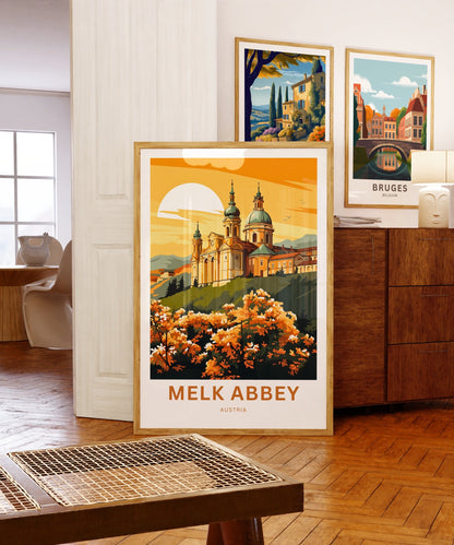 Milk Abbey Travel Poster